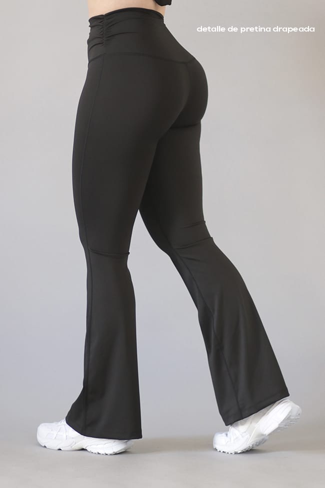 Legging Flare de Pretina Drapeada