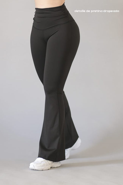 Legging Flare de Pretina Drapeada