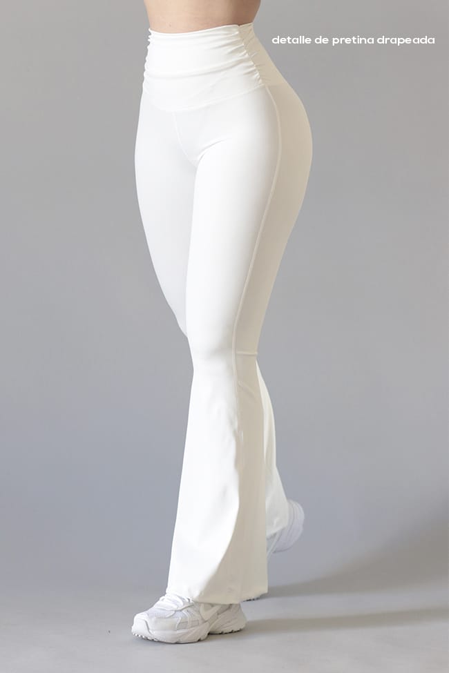 Legging Flare de Pretina Drapeada