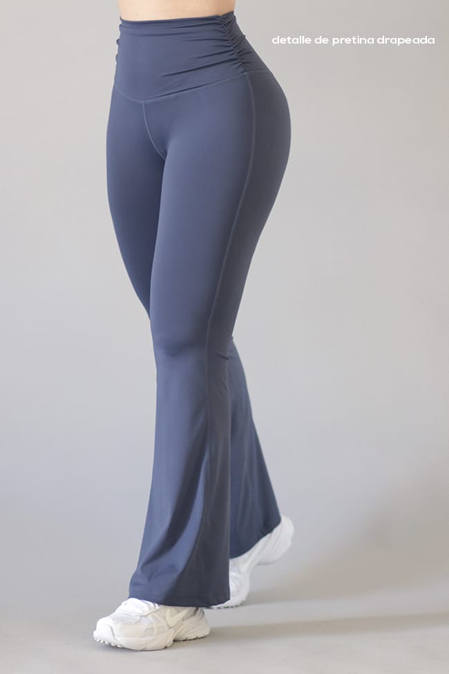 Legging Flare de Pretina Drapeada